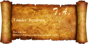 Tamás Azurea névjegykártya