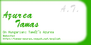 azurea tamas business card
